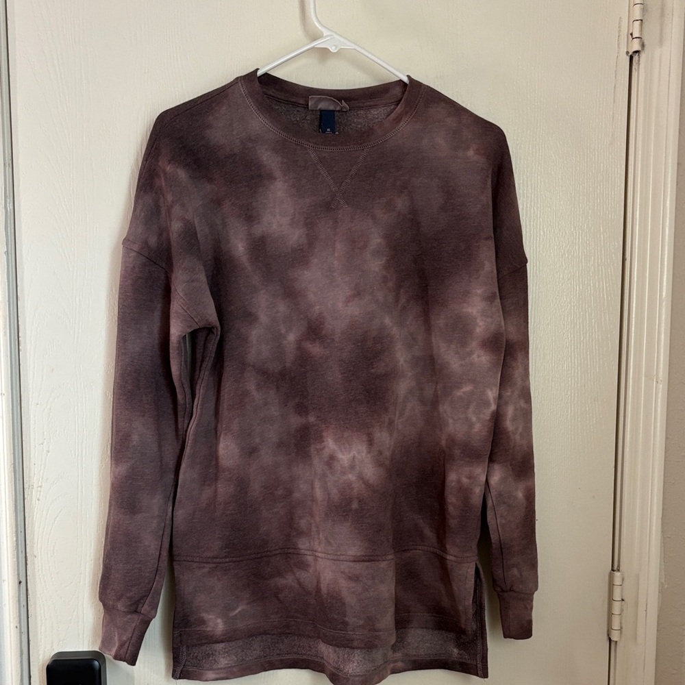 Universal Thread  woman Crewneck Sweater - Tie-Dye Brown